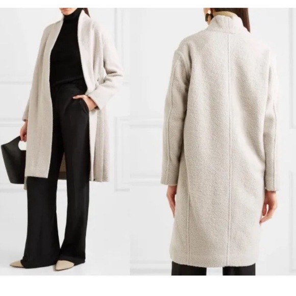 Vince Jackets & Blazers - Vince Belted Boucle Wool Blend Coat
